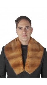 Golden marten fur collar - unisex